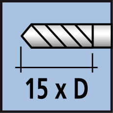 Schneidlänge 15&nbsp;x&nbsp;Durchmesser