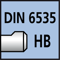 Spannfläche Weldon DIN 6535