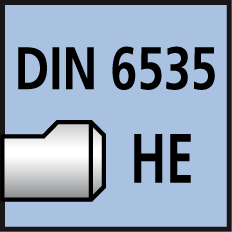 Spannfläche Whistle Notch DIN 6535
