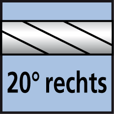 Spiralwinkel 20° rechts