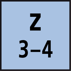 Zähnezahl 3-4