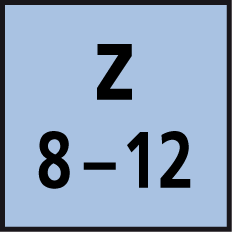 Zähnezahl 8-12